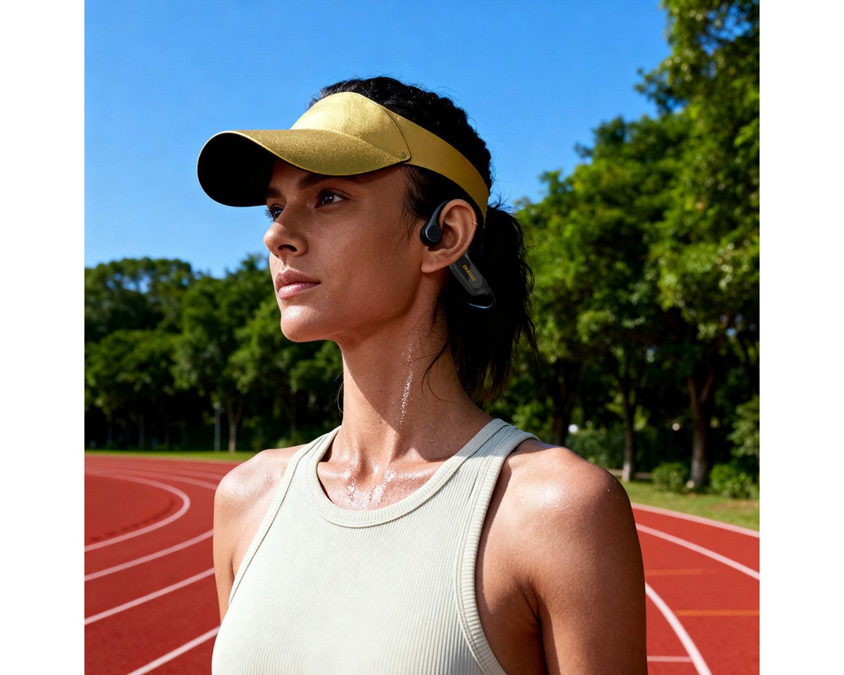 Dudao U22 Headband Bluetooth 5.2 Bone Conduction Headband - Black Bild 3