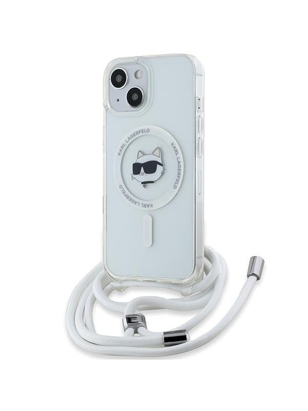 Karl Lagerfeld IML Choupette Head & Cord MagSafe case for iPhone 14 / 13 / 15 - transparent
