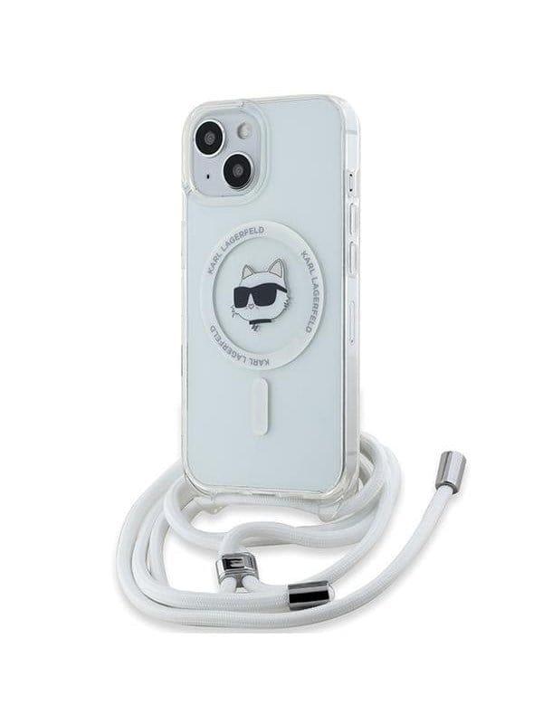 Karl Lagerfeld IML Choupette Head & Cord MagSafe case for iPhone 14 / 13 / 15 - transparent
