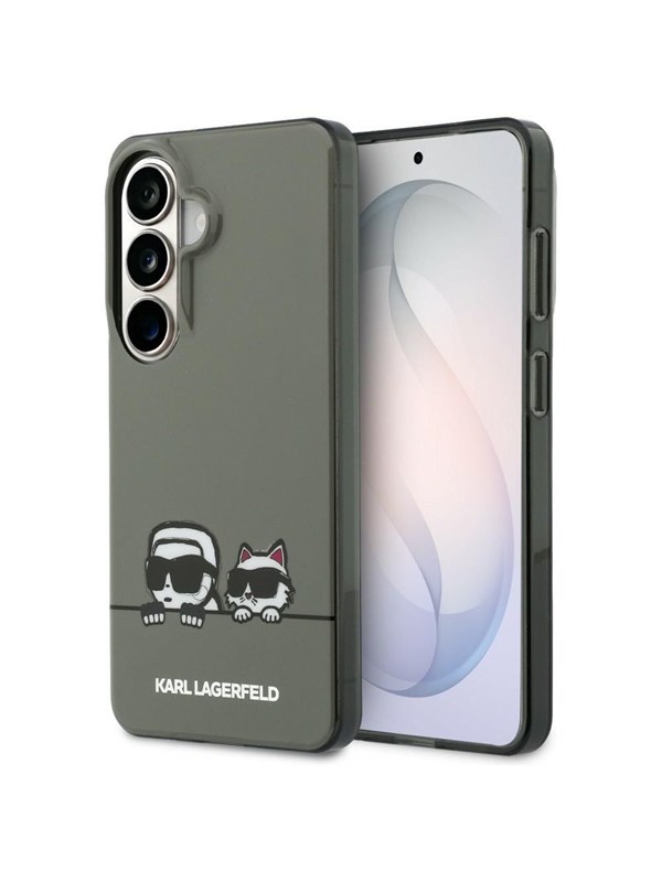 Karl Lagerfeld IML Peekaboo Karl&Choupette MagSafe Case for Samsung Galaxy S26 - Black