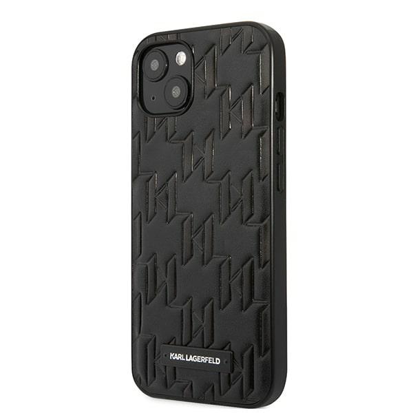 Karl Lagerfeld KLHCP13SMNMP1K iPhone 13 mini 5.4 "hardcase black / black Monogram Plaque