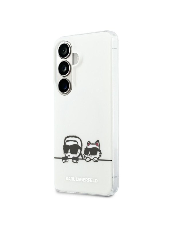 Karl Lagerfeld IML Peekaboo Karl&Choupette MagSafe Case for Samsung Galaxy S26 Plus - Transparent
