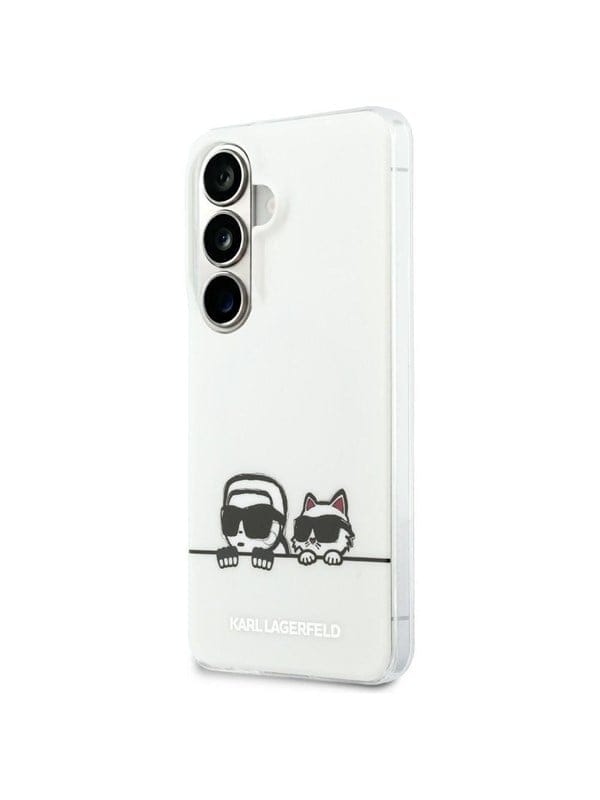 Karl Lagerfeld IML Peekaboo Karl&Choupette MagSafe Case for Samsung Galaxy S26 Plus - Transparent