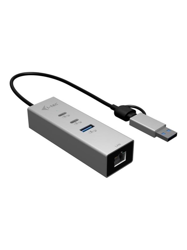 I-Tec - hub - 3 ports USB-Hubs - 3 - Grau