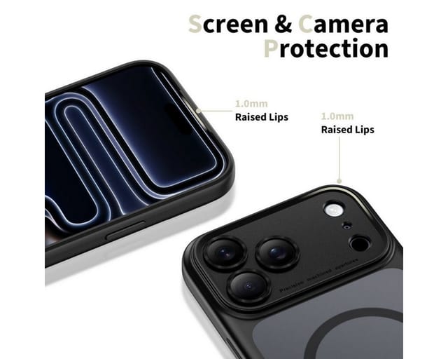 Tech-Protect Magpeak Magsafe CC Case for iPhone 17 Pro Max - Matte Black
