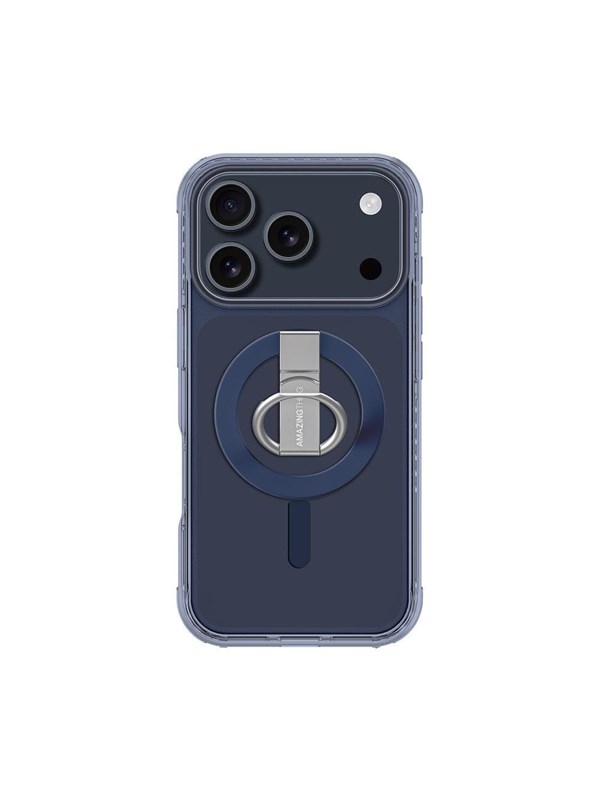 AmazingThing Titan Pro Grip Ring Set Case for iPhone 17 Pro Max Compatible with MagSafe - Blue