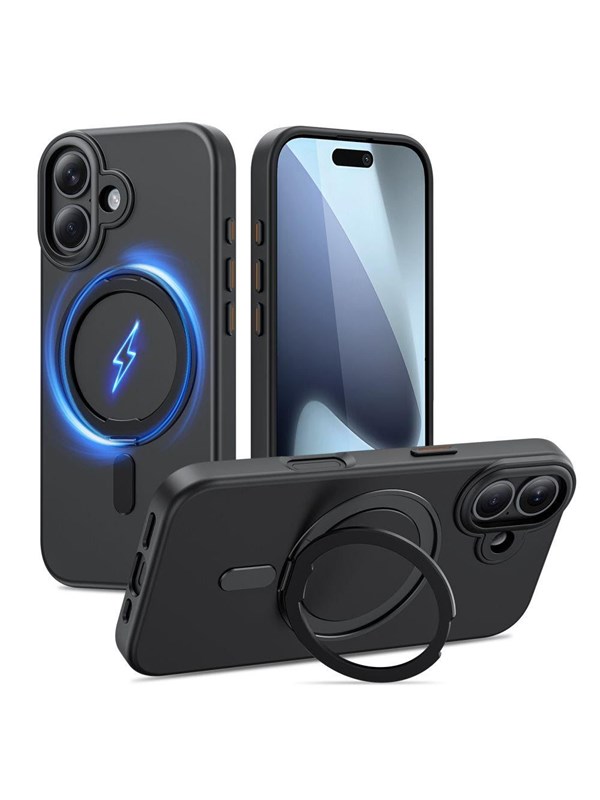 Tech-Protect MagRing MagSafe Case for iPhone 17 - Matte Black