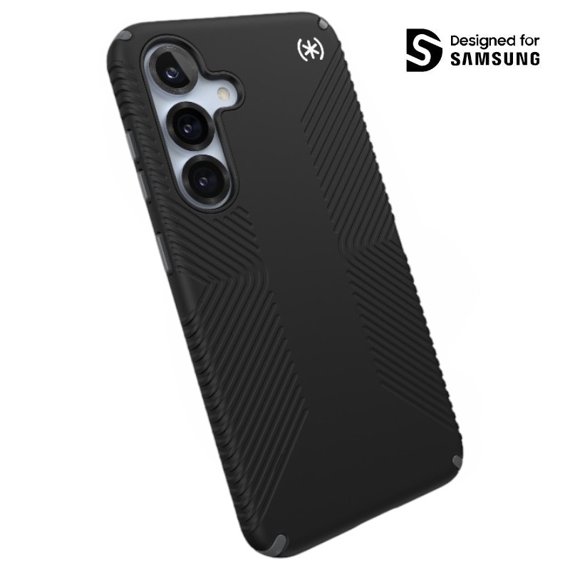 Speck Presidio2 Grip Magnet - Samsung Galaxy S25+ / 24+ MagSafe Case - Black/Slate Gray/White