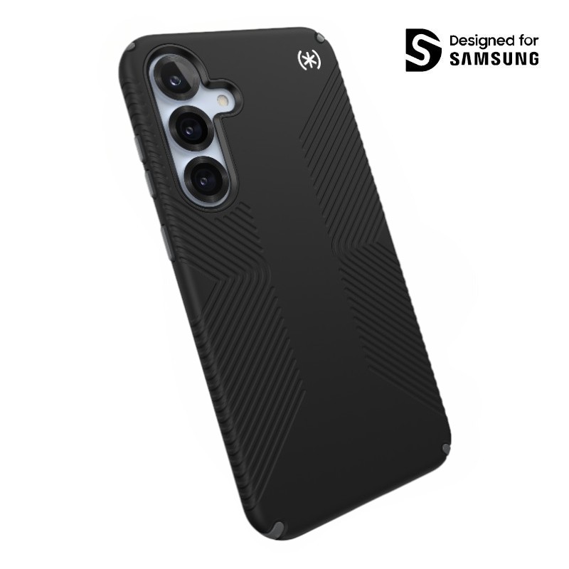 Speck Presidio2 Grip - Case for Samsung Galaxy S25+ / 24+ - Black/Slate Gray/White