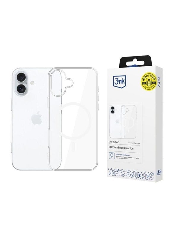 3mk Clear MagCase for Apple iPhone 16 - transparent