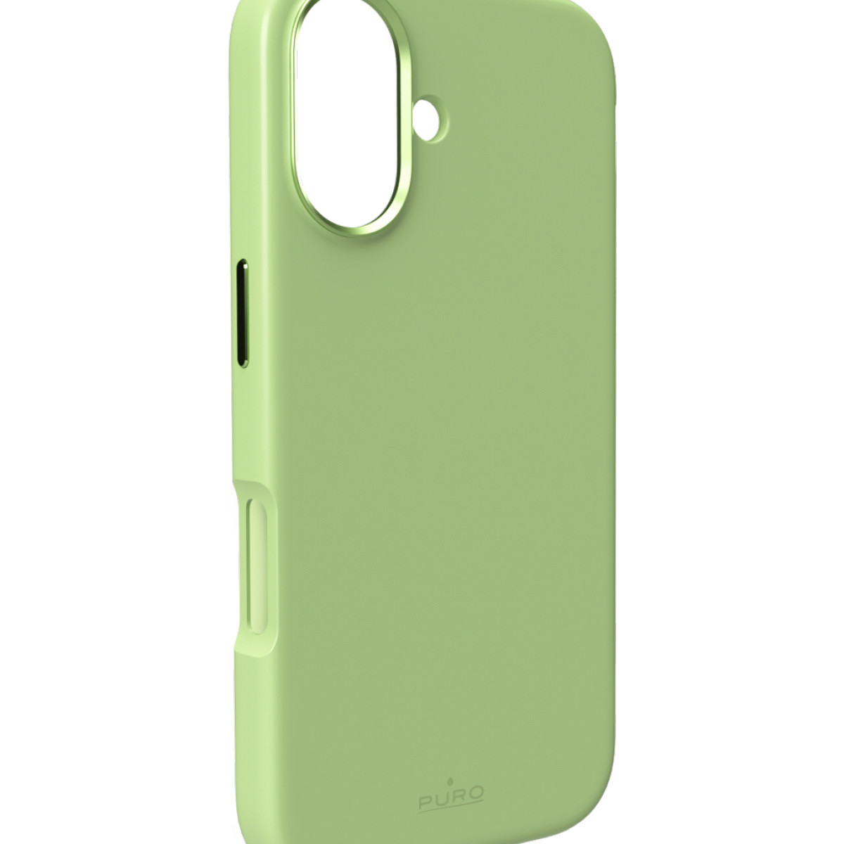 Puro Icon Mag Pro Liquid Silicone Case for iPhone 17 MagSafe Compatible with Camera Protection and Aluminum Buttons - Green