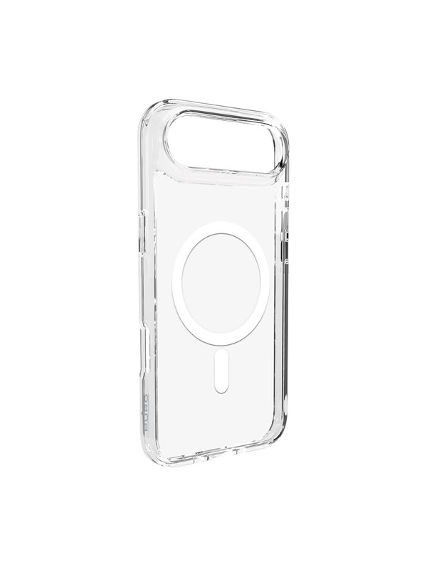 Puro Lite Mag TPU+PC Case Compatible with MagSafe for iPhone 17 Air - Transparent with White Ring