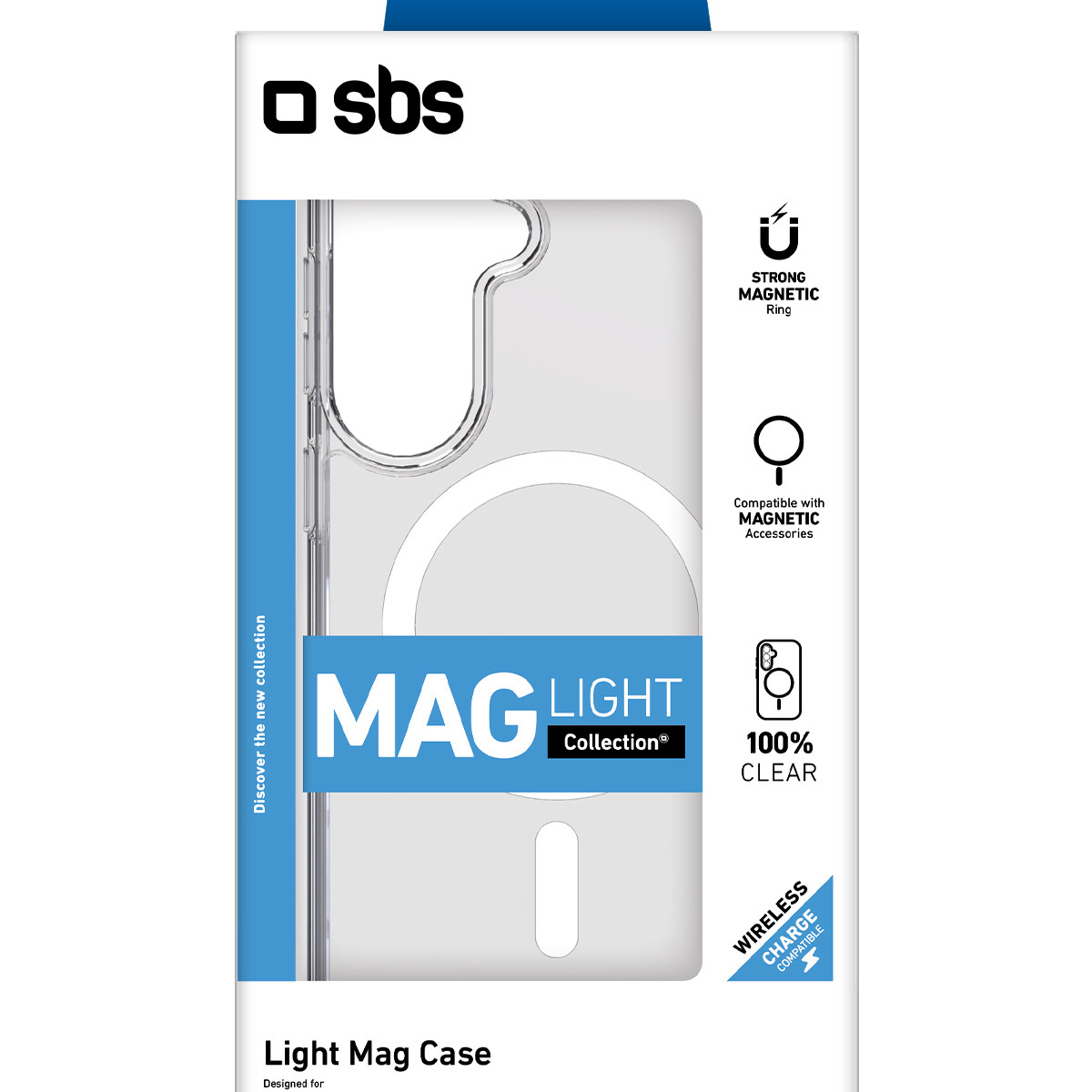 SBS Light Mag Case for Samsung Galaxy S26 Plus Compatible with MagSafe - Transparent