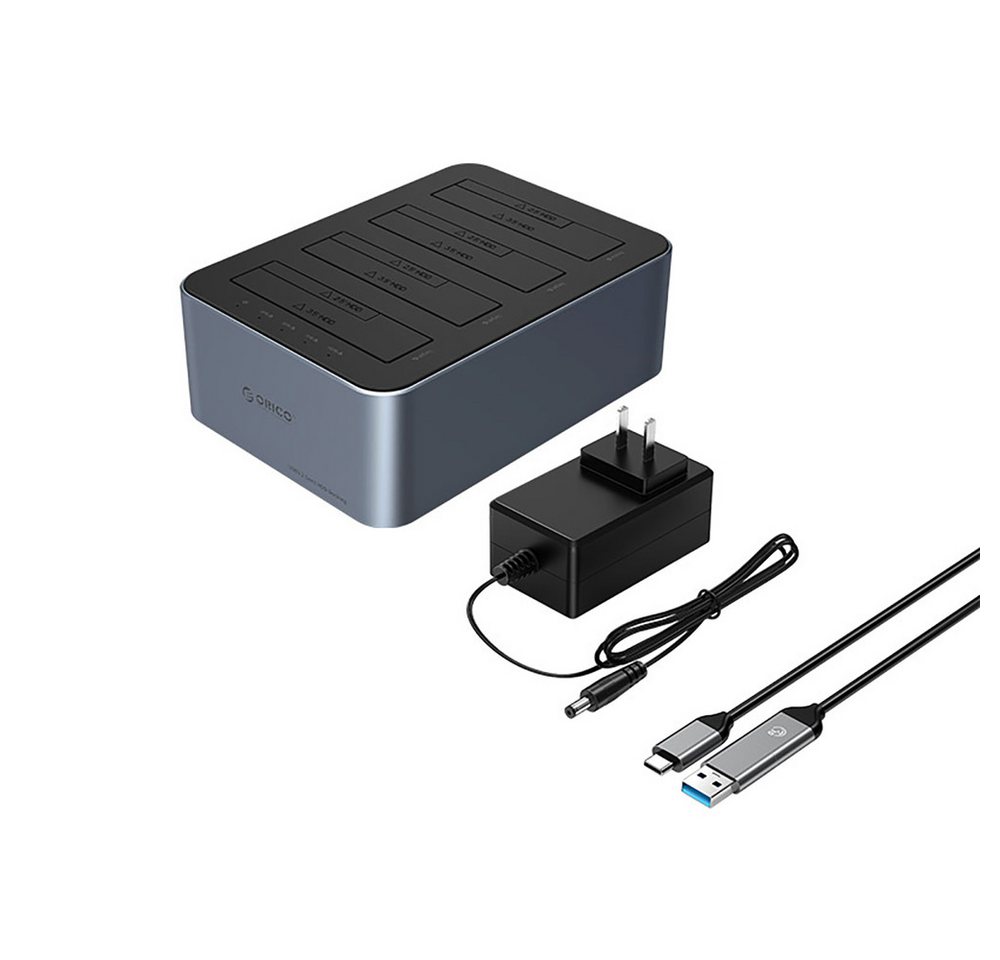 ORICO 6646C3-C 4-Drive Docking Station with Offline Clone Function 2.5"/3.5" SATA HDD/SSD - Gray Bild 2
