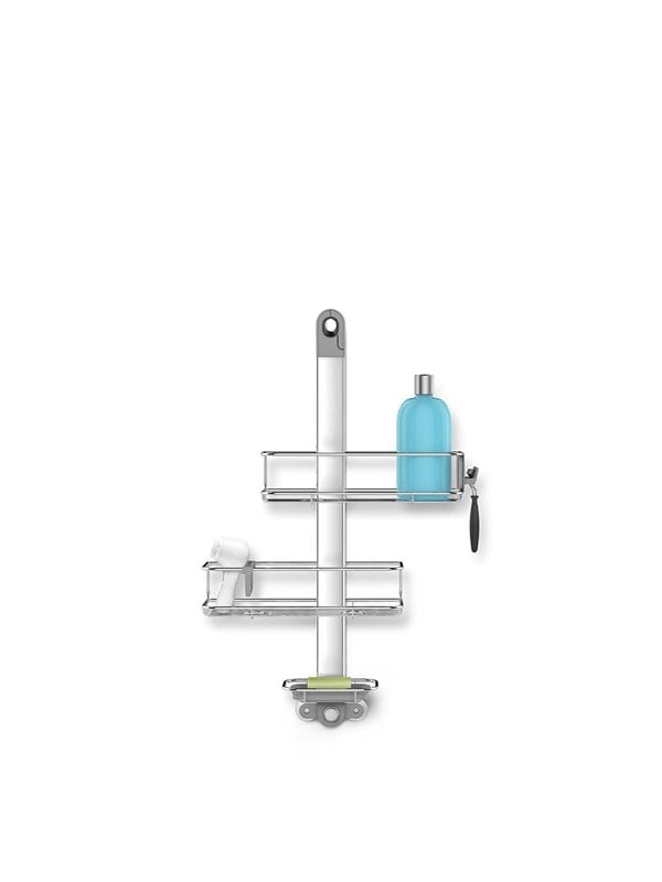 Simplehuman Medium Adjustable Shower Caddy - Matte Steel