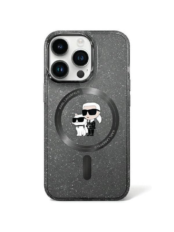 Karl Lagerfeld KLHMN61HGKCNOK iPhone 11 / Xr 6.1" black/black hardcase Karl&Choupette Glitter MagSafe