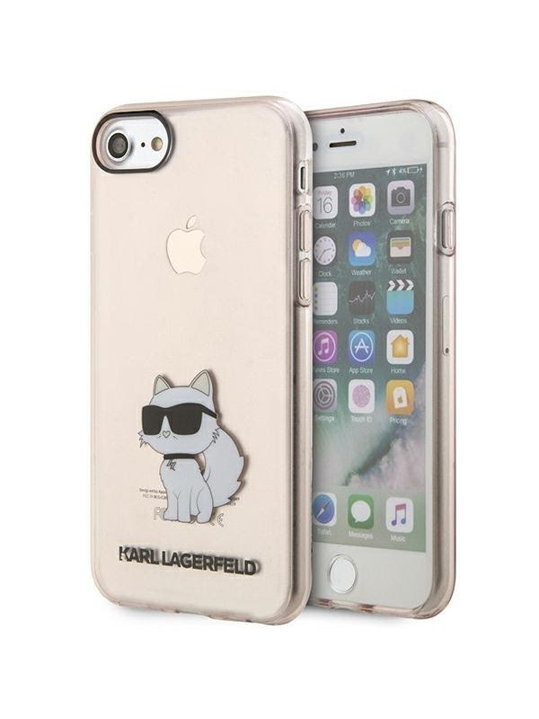 Karl Lagerfeld KLHCI8HNCHTCP iPhone 7/8/ SE 2020 / SE 2022 pink/pink hardcase Ikonik Choupette