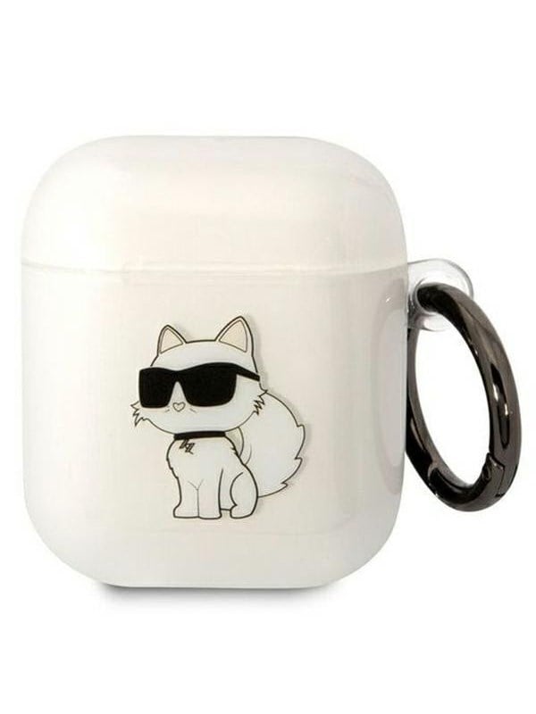 Karl Lagerfeld KLA2HNCHTCT Airpods 1/2 cover transparent Ikonik Choupette