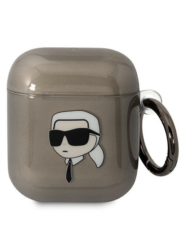 Karl Lagerfeld KLA2HNIKTCK AirPods 1/2 cover black/black Karl`s Head