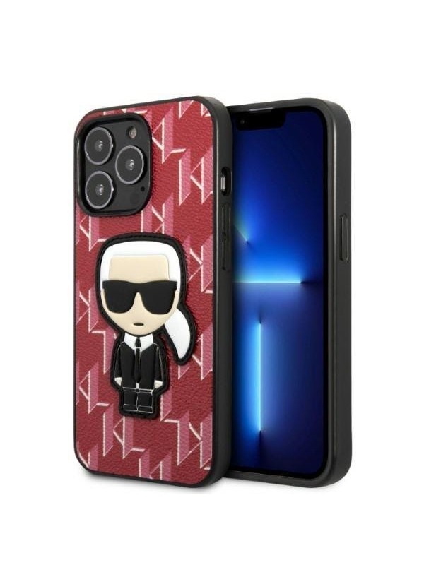 Karl Lagerfeld KLHCP13XPMNIKPI iPhone 13 Pro Max 6.7" hardcase red/red Monogram Ikonik Patch