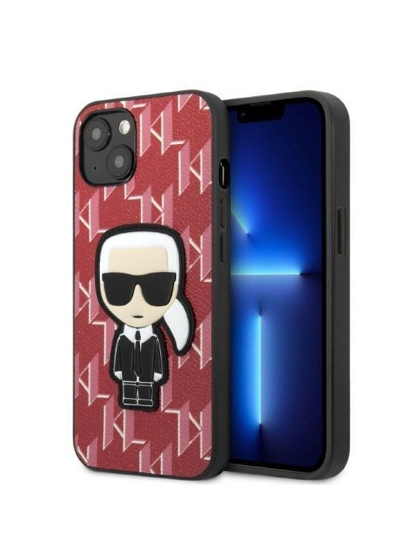 Karl Lagerfeld KLHCP13MPMNIKPI iPhone 13 6.1" hardcase red/red Monogram Ikonik Patch