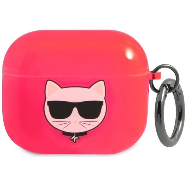 Karl Lagerfeld Choupette Case for AirPods 3 - Pink