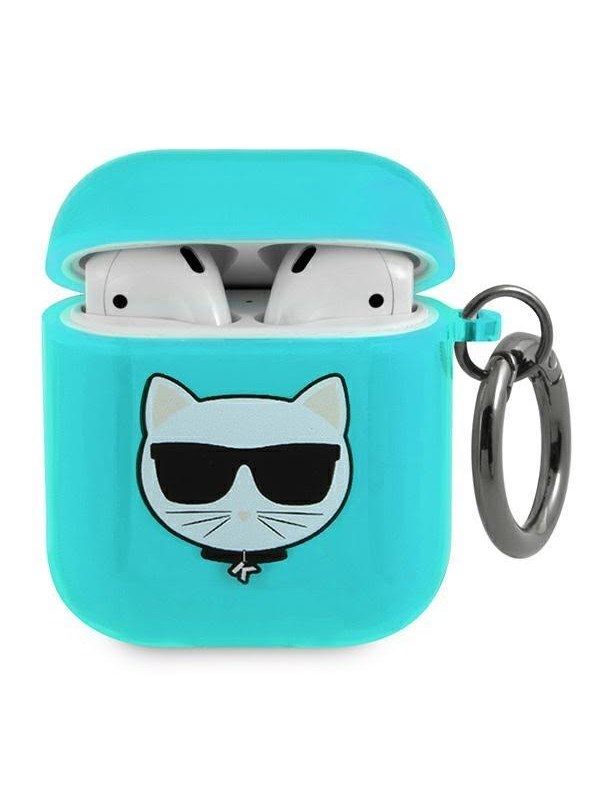 Karl Lagerfeld Choupette Case for AirPods 1/2 - Blue