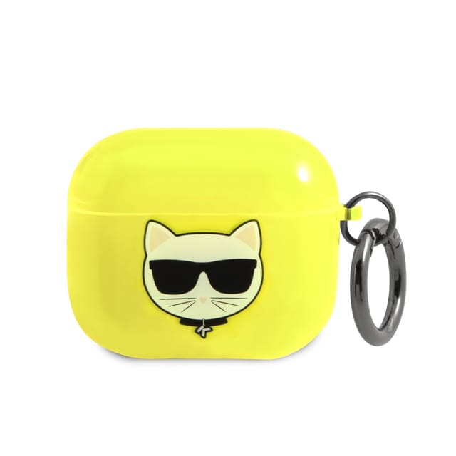 Karl Lagerfeld Choupette Case for AirPods 3 - Yellow