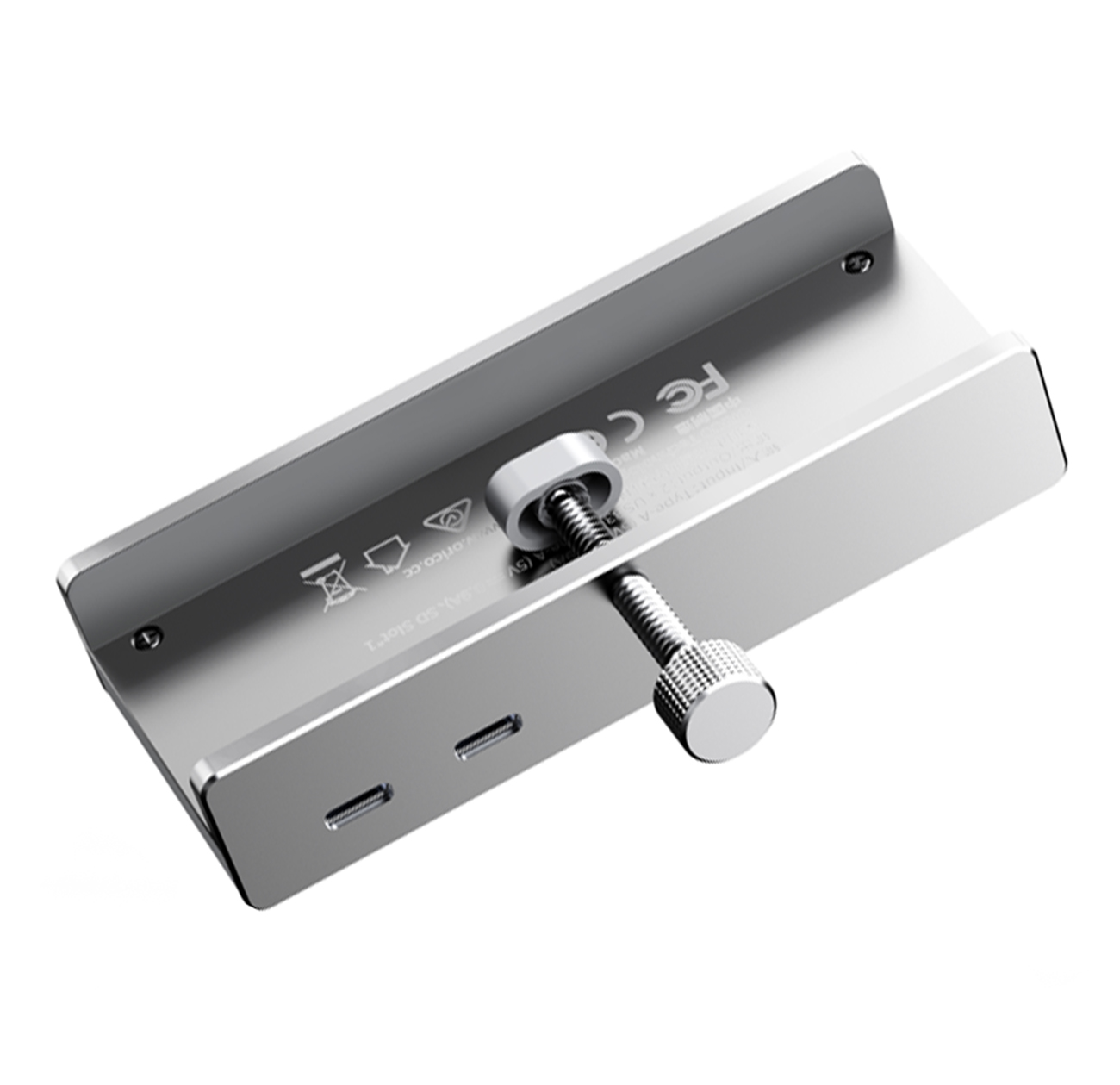 ORICO MH5PMM Clamp-mounted Hub USB-C / 2x USB-A 3.0 + SD&TF + 3.5mm Audio - Black USB-Hubs