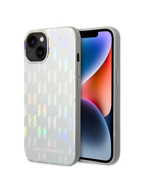 Karl Lagerfeld KLHCP14MLGMMSV3 iPhone 14 Plus 6.7 "hardcase silver / silver Monogram Iridescent
