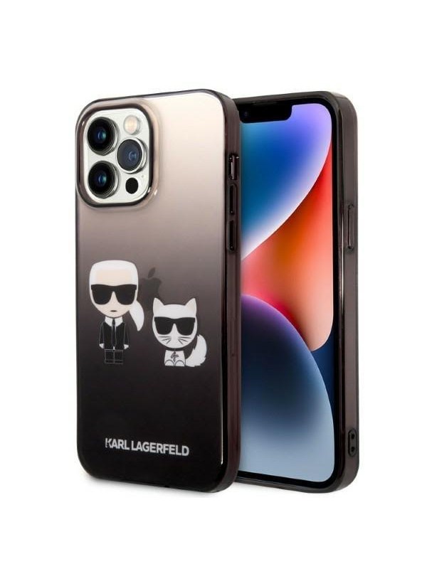 Karl Lagerfeld KLHCP14LTGKCK iPhone 14 Pro 6.1 "hardcase black / black Gradient Ikonik Karl & Choupette
