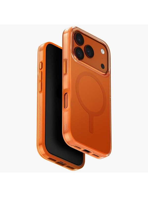 UNIQ Clario Magclick Charging Case for iPhone 17 Pro - Orange
