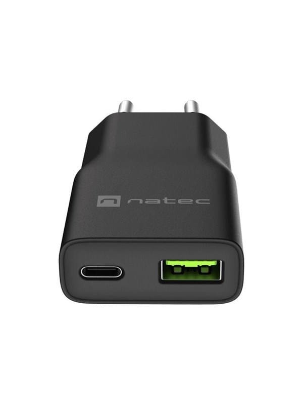 Natec Ribera power adapter - GaN slim - USB USB-C - 20 watt