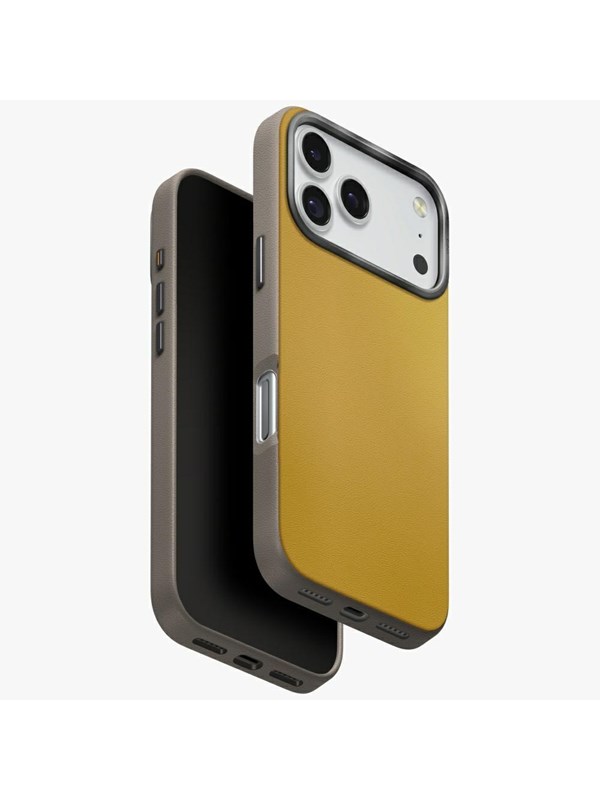 UNIQ Lyden DS Case for iPhone 17 Pro Magclick Charging - Yellow-Gray