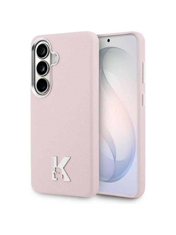 Karl Lagerfeld K Metal Logo MagSafe Case for Samsung Galaxy S26 - Pink