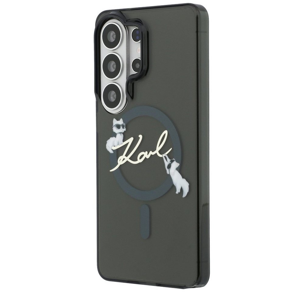 Karl Lagerfeld IML KC Script MagSafe Case for Samsung Galaxy S26 Ultra - Black Bild 3