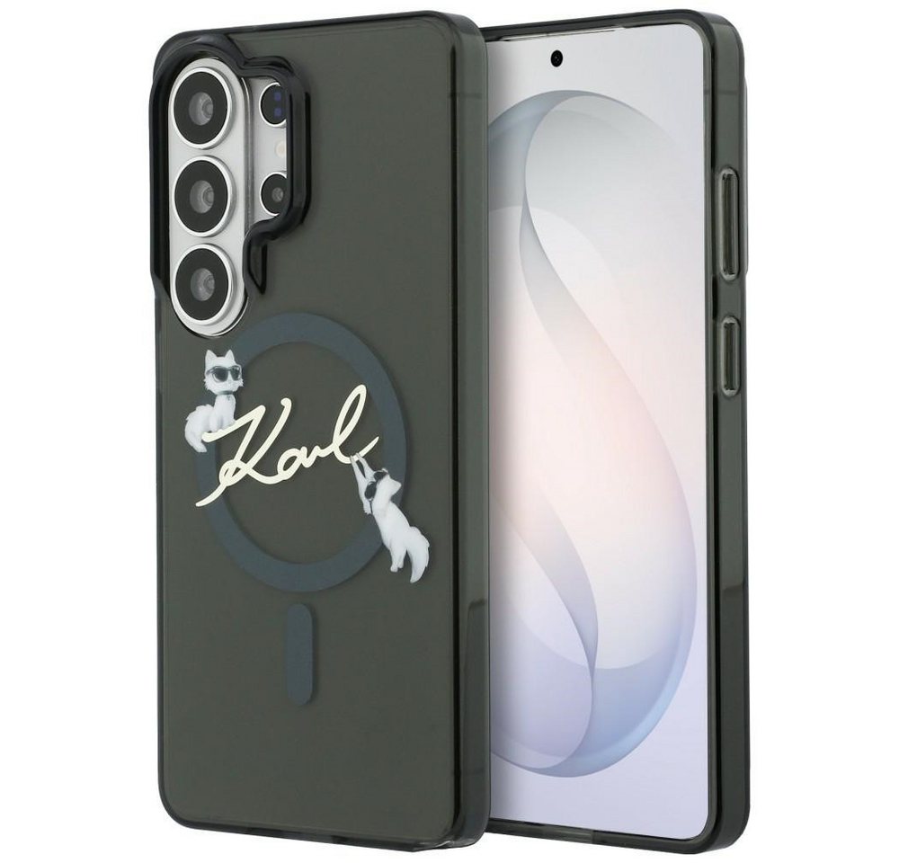 Karl Lagerfeld IML KC Script MagSafe Case for Samsung Galaxy S26 Ultra - Black Bild 4