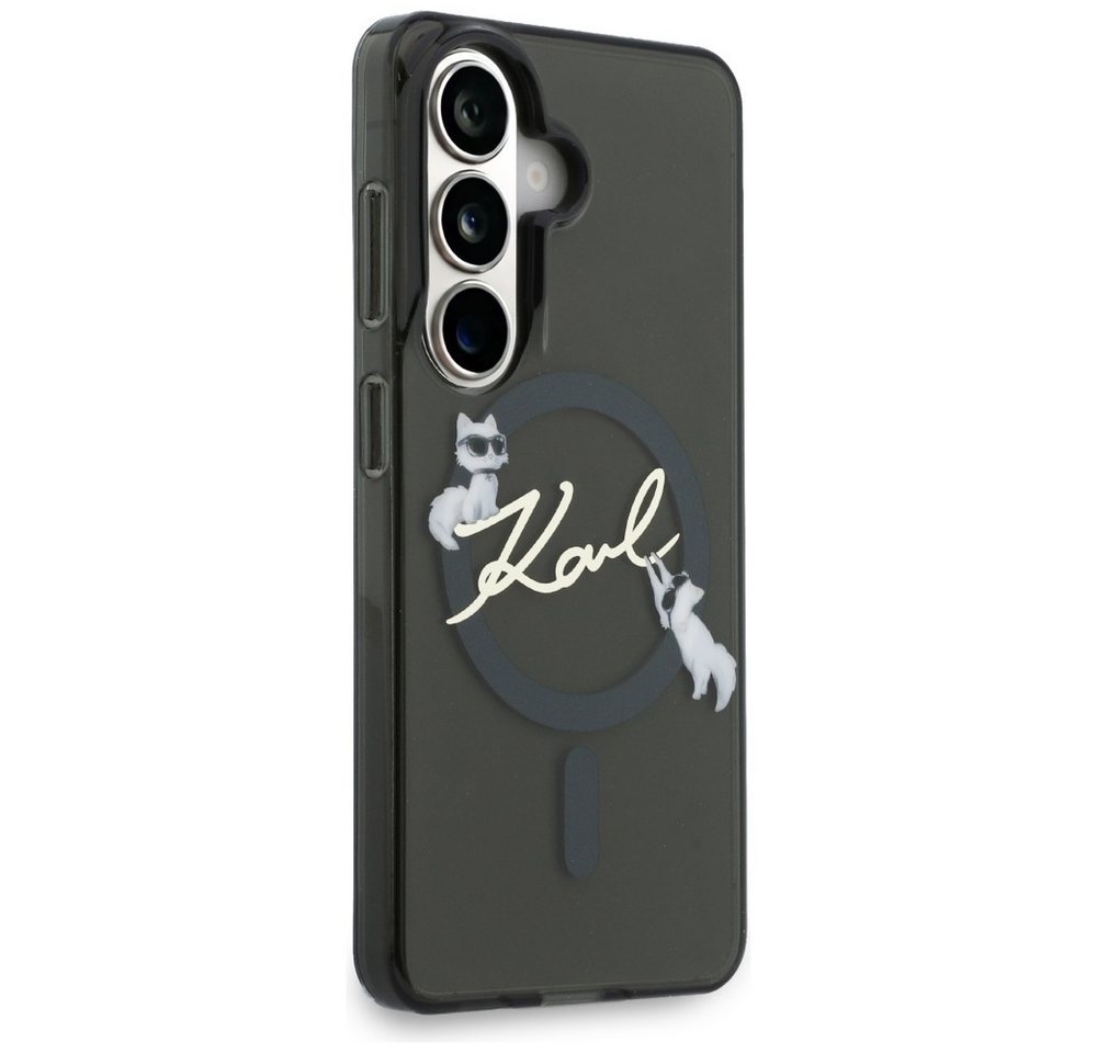 Karl Lagerfeld IML KC Script MagSafe Case for Samsung Galaxy S26 Plus - Black Bild 3