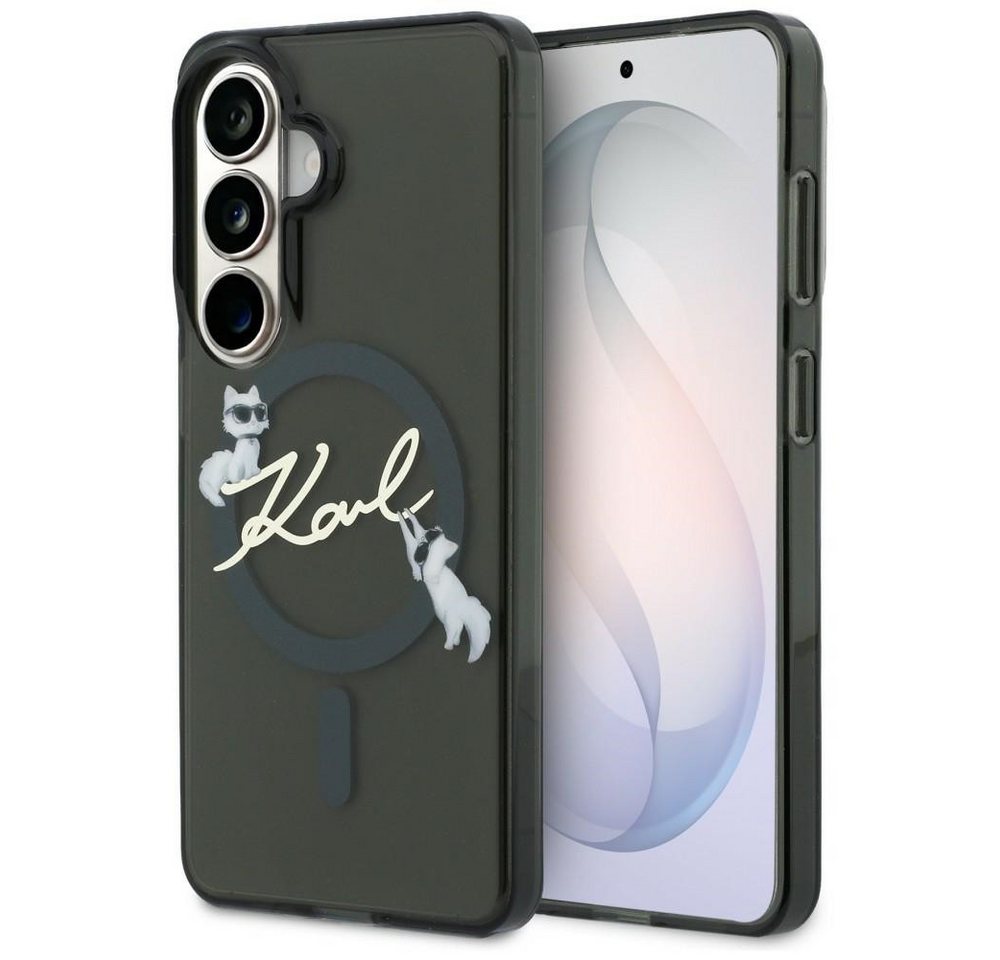 Karl Lagerfeld IML KC Script MagSafe Case for Samsung Galaxy S26 Plus - Black Bild 4