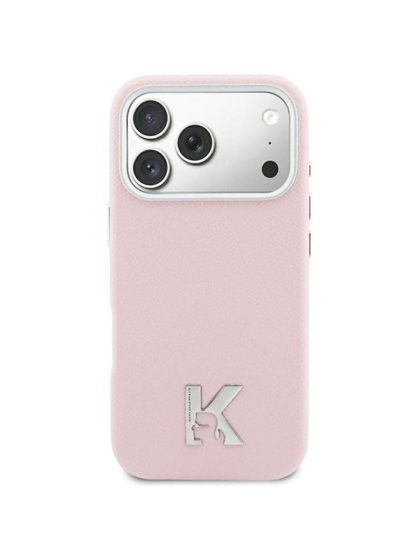 Karl Lagerfeld Karl Head Logo MagSafe Case for iPhone 17 - Pink