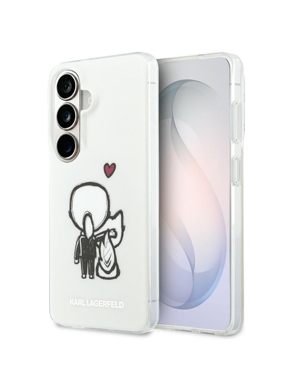 Karl Lagerfeld IML Karl&Choupette MagSafe Case for Samsung Galaxy S26 - Transparent