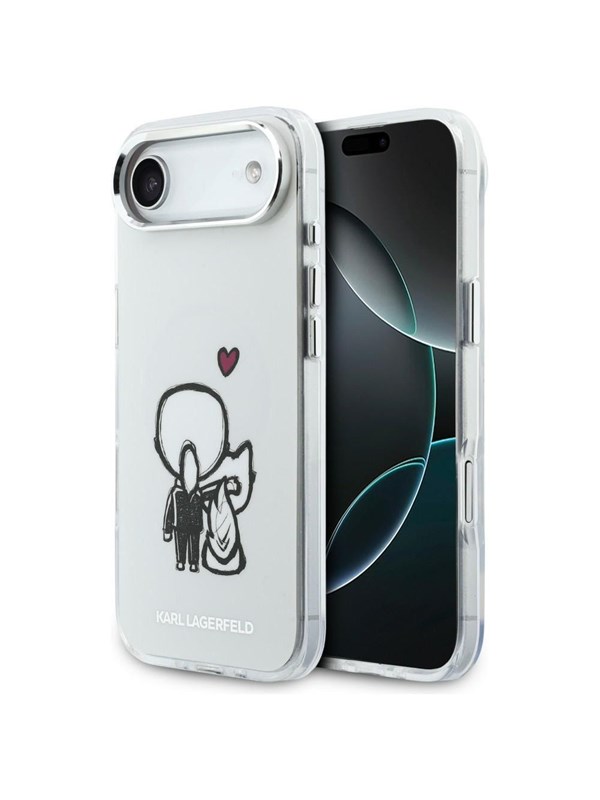 Karl Lagerfeld Karl & Choupette Back MagSafe Case for iPhone Air - Clear