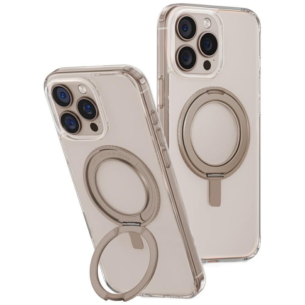 UNIQ Swivix 360 Rotating Kickstand Case for iPhone 16 Pro Max - Gold