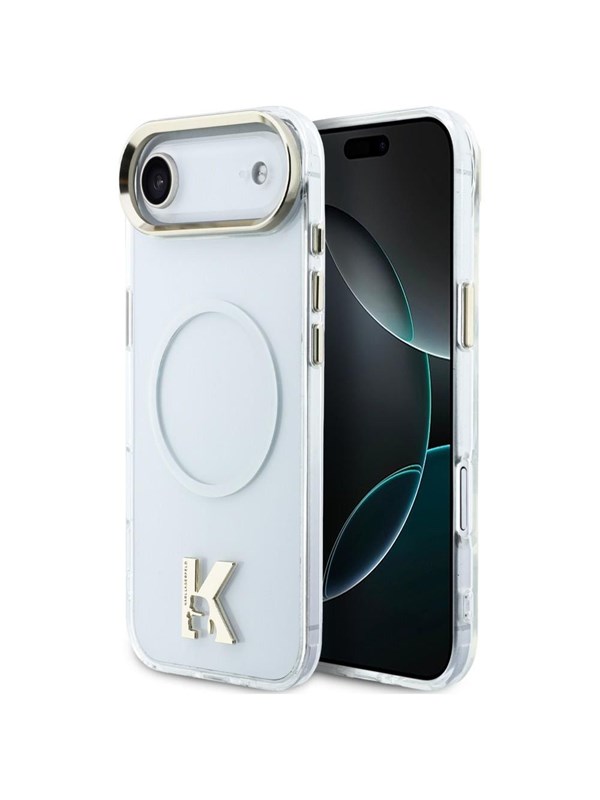 Karl Lagerfeld IML K Head Logo MagSafe Case for iPhone Air - Clear