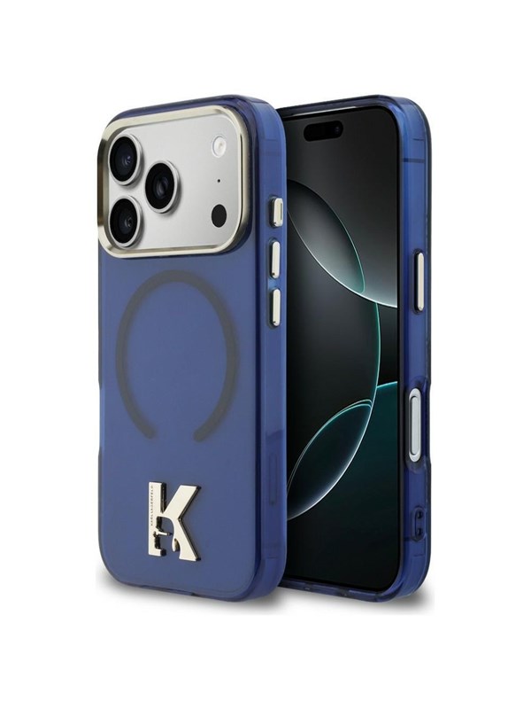 Karl Lagerfeld IML K Head Logo MagSafe Case for iPhone 17 Pro - Blue