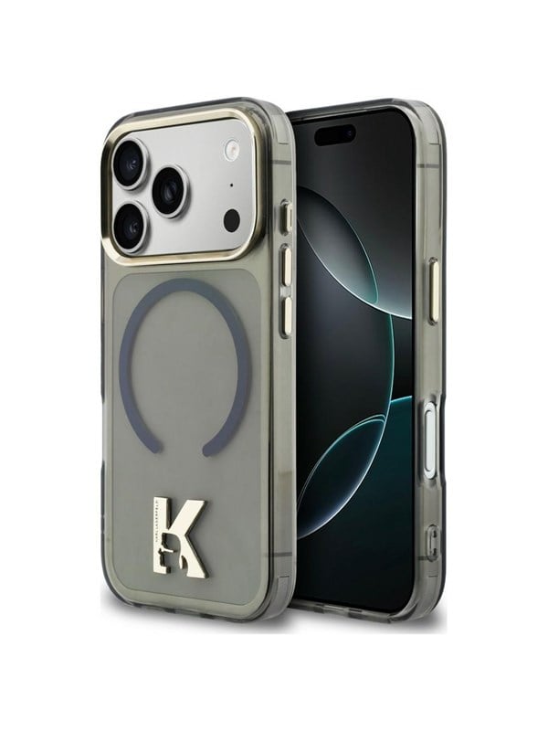 Karl Lagerfeld IML K Head Logo MagSafe Case for iPhone 17 Pro Max - Black