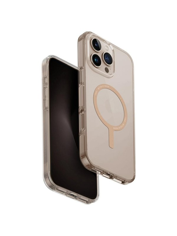 UNIQ Clario Magclick Charging Case for iPhone 16 Pro Max - Clear Gold