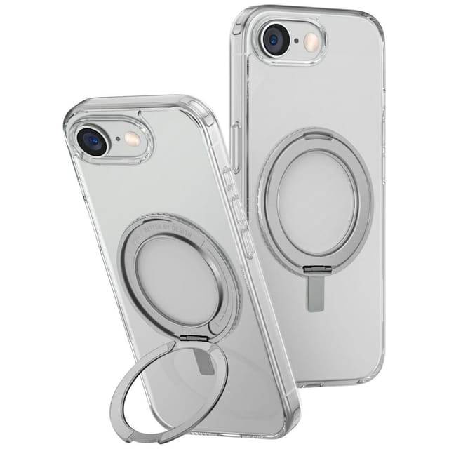 UNIQ Swivix 360 Rotating Kickstand Case for iPhone 16e - Transparent