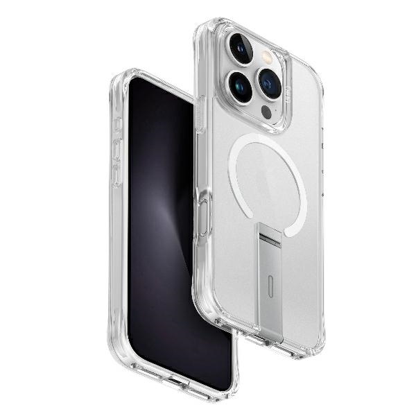 UNIQ Eleva with Vertica Stand Case for iPhone 16 Pro - Transparent