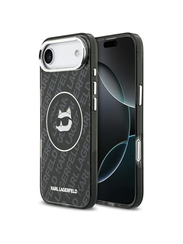 Karl Lagerfeld IML Choupette Head Logo MagSafe iPhone Air Case - Black